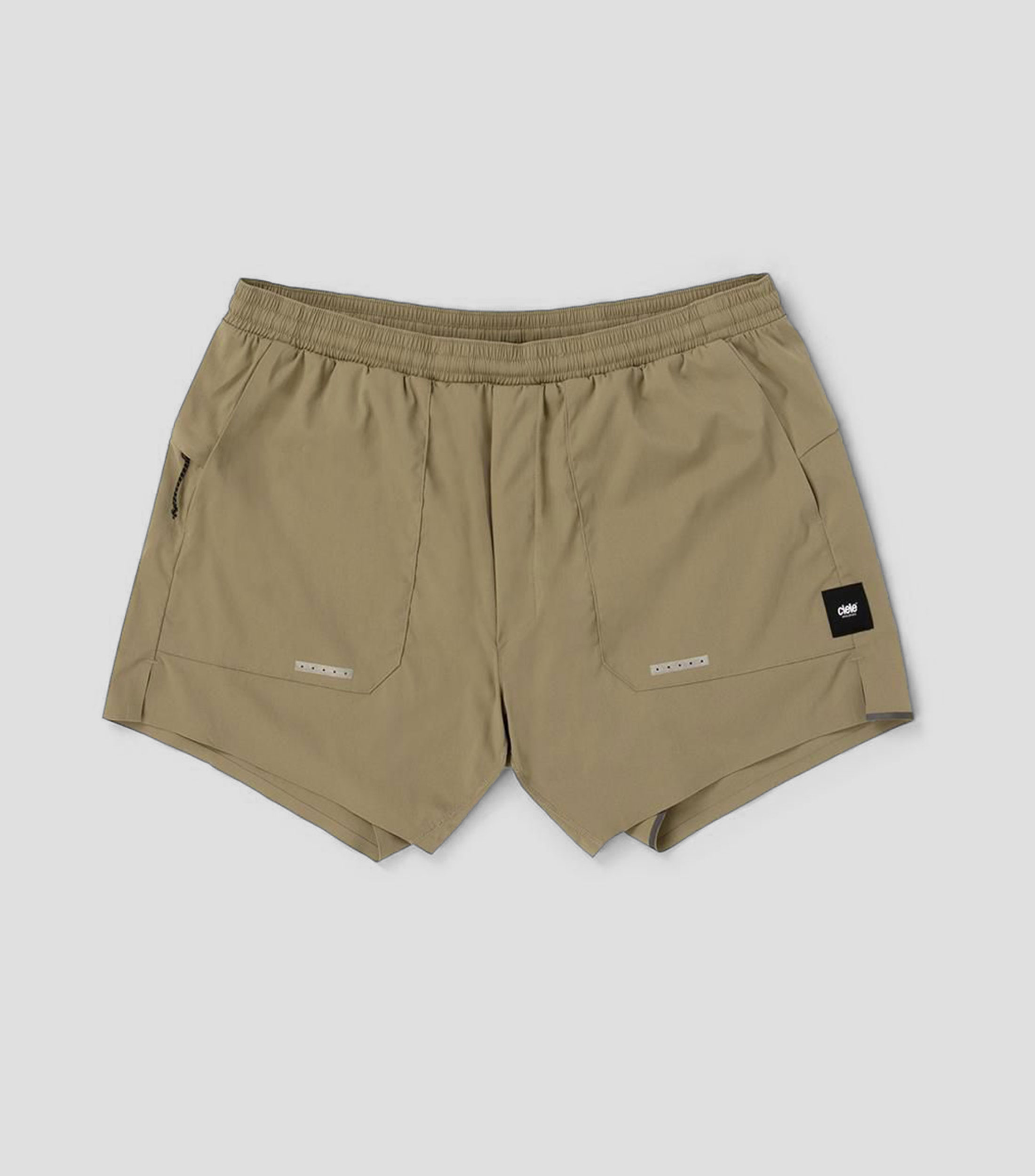 Short para correr liso Hombre